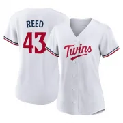 White Replica Addison Reed Women's Minnesota Home Jersey