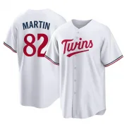 White Replica Austin Martin Youth Minnesota Home Jersey