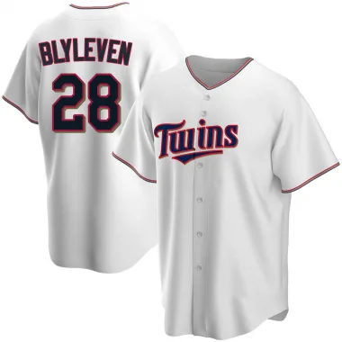 White Replica Bert Blyleven Men's Minnesota Home Jersey