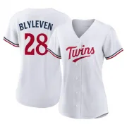 White Replica Bert Blyleven Women's Minnesota Home Jersey