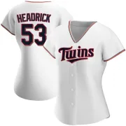 White Replica Brent Headrick Women's Minnesota Home Jersey