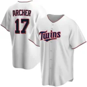 White Replica Chris Archer Youth Minnesota Home Jersey