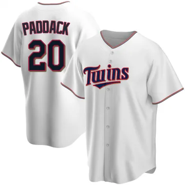 White Replica Chris Paddack Men's Minnesota Home Jersey