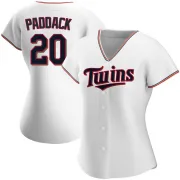 White Replica Chris Paddack Women's Minnesota Home Jersey