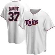 White Replica Dylan Bundy Men's Minnesota Home Jersey