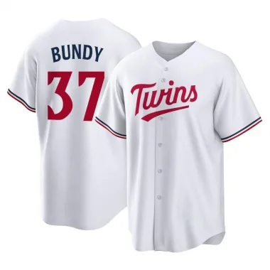 White Replica Dylan Bundy Men's Minnesota Home Jersey