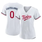 White Replica Eiberson Castellano Women's Minnesota Home Jersey