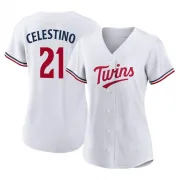 White Replica Gilberto Celestino Women's Minnesota Home Jersey