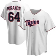 White Replica Jose Miranda Youth Minnesota Home Jersey