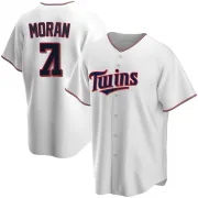 White Replica Jovani Moran Men's Minnesota Home Jersey