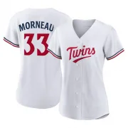 White Replica Justin Morneau Women's Minnesota Home Jersey