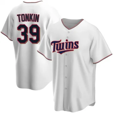 White Replica Michael Tonkin Youth Minnesota Home Jersey