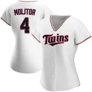 White Replica Paul Molitor Women's Minnesota Home Jersey