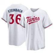 White Replica Terry Steinbach Men's Minnesota Home Jersey