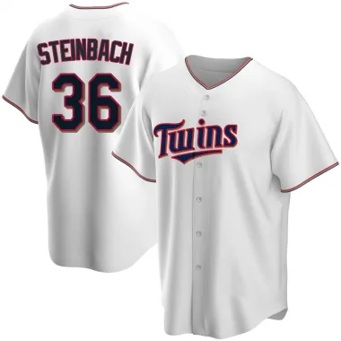 White Replica Terry Steinbach Men's Minnesota Home Jersey