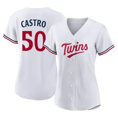 White Replica Willi Castro Women's Minnesota Home Jersey