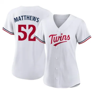 White Replica Zebby Matthews Women's Minnesota Home Jersey